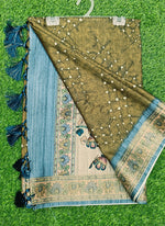 Load image into Gallery viewer, Beautiful Digital Print Tussar Saree