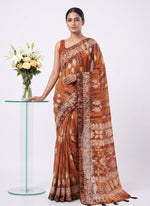 Load image into Gallery viewer, Beautiful Printed Fancy Silk Saree