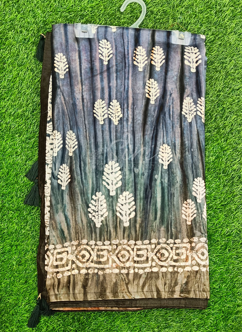 Beautiful Printed Fancy Silk Saree