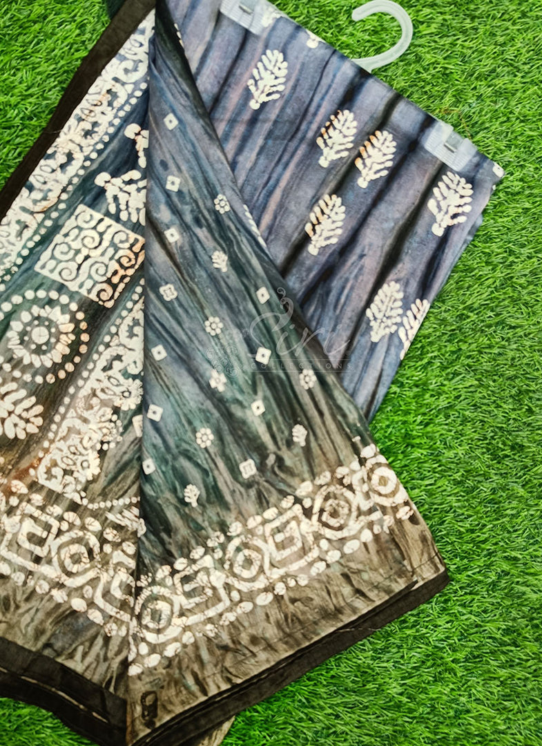 Beautiful Printed Fancy Silk Saree