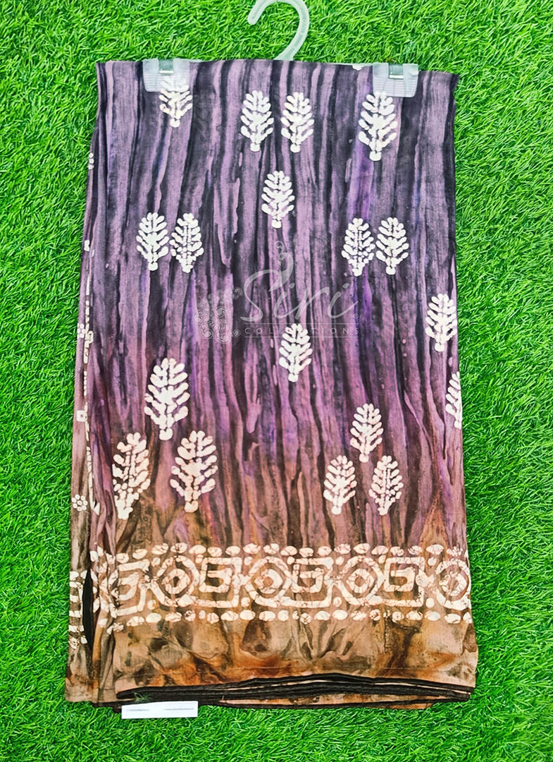 Beautiful Printed Fancy Silk Saree