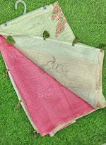 Load image into Gallery viewer, Beautiful Digital Print Soft Linen Saree