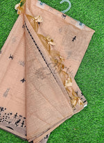 Load image into Gallery viewer, Latest Fancy Cotton Saree in Warli Design Borders