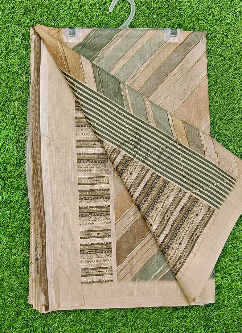 Lovely Digital Print Soft Tussar Saree