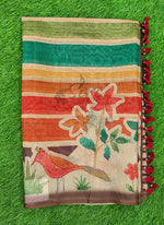 Load image into Gallery viewer, Lovely Digital Print Chanderi Saree
