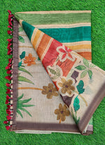 Load image into Gallery viewer, Lovely Digital Print Chanderi Saree