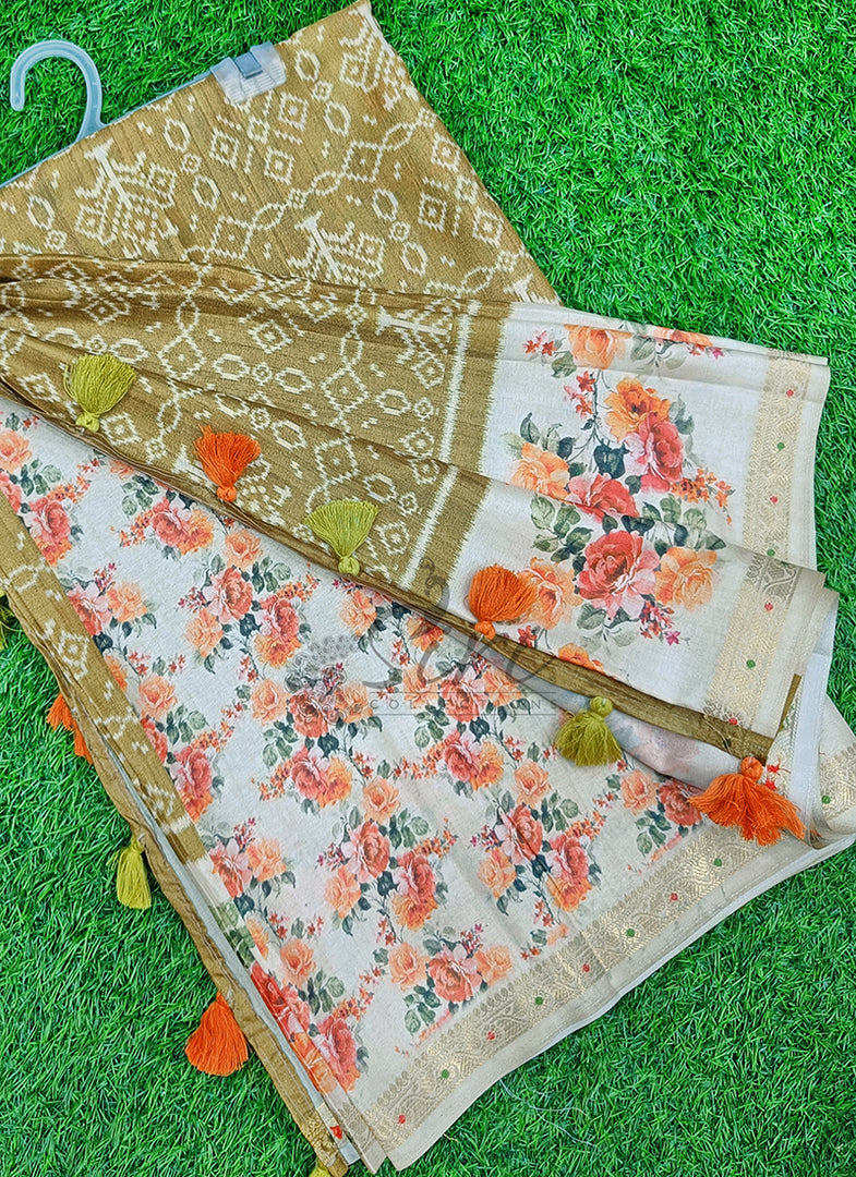 Lovely Digital Print Soft Silk Saree