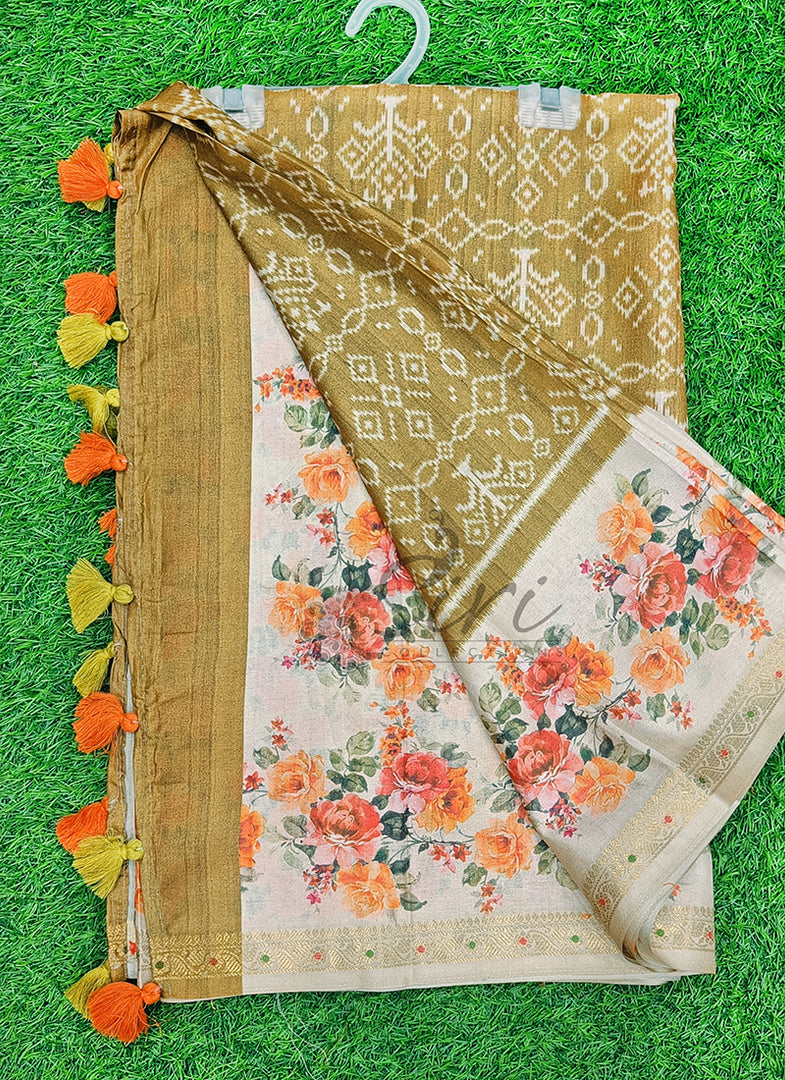 Lovely Digital Print Soft Silk Saree