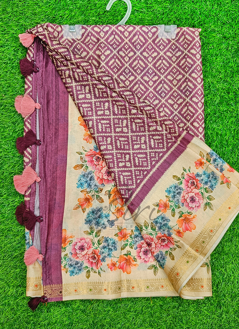 Lovely Digital Print Soft Silk Saree