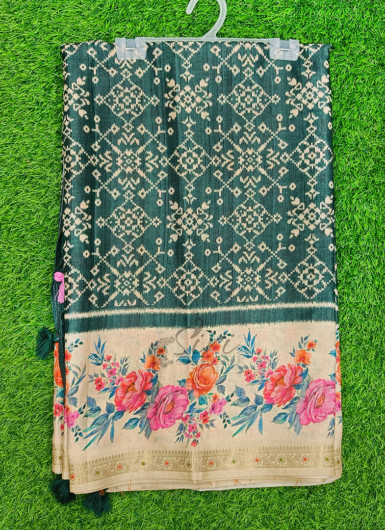 Lovely Digital Print Soft Silk Saree