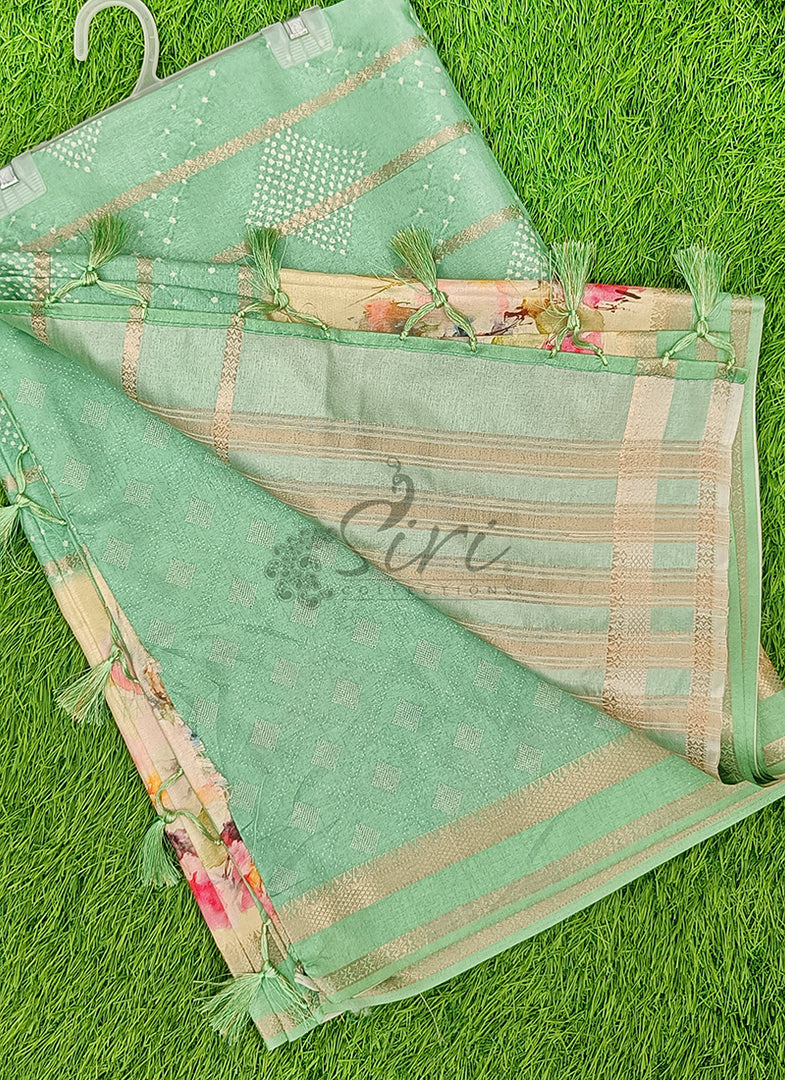 Lovely Digital Print Soft Silk Saree