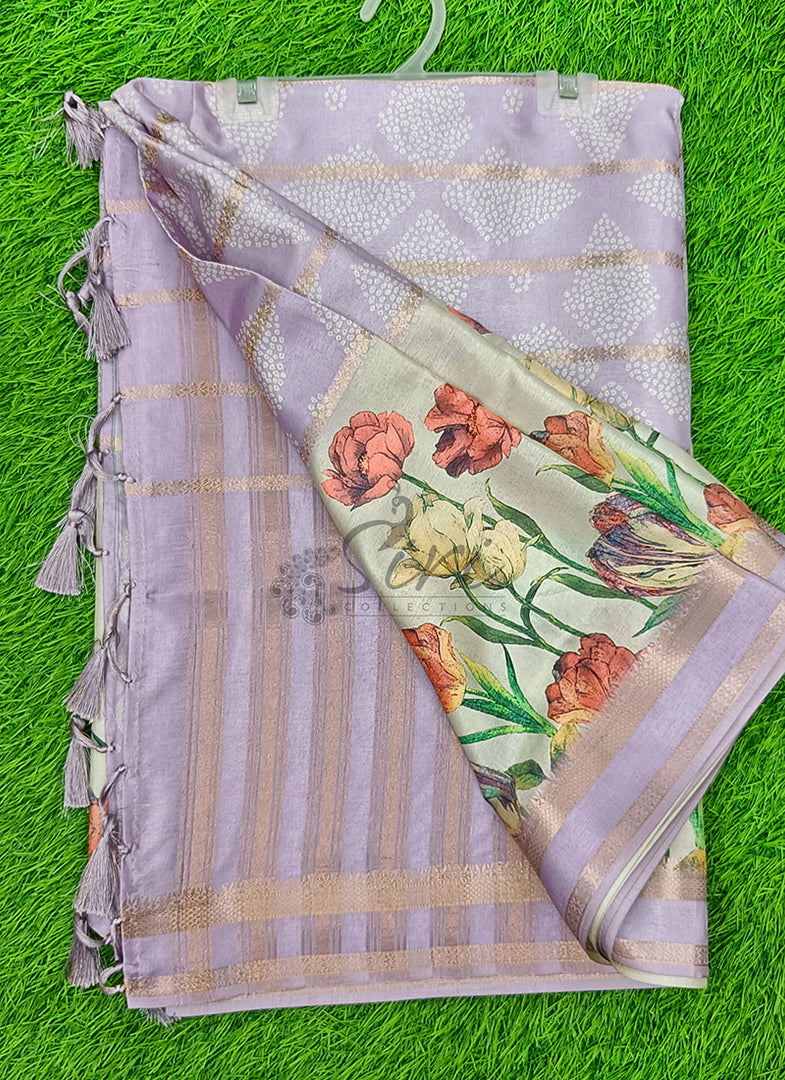 Lovely Digital Print Soft Silk Saree