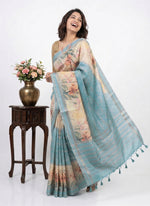 Load image into Gallery viewer, Lovely Digital Print Soft Silk Saree