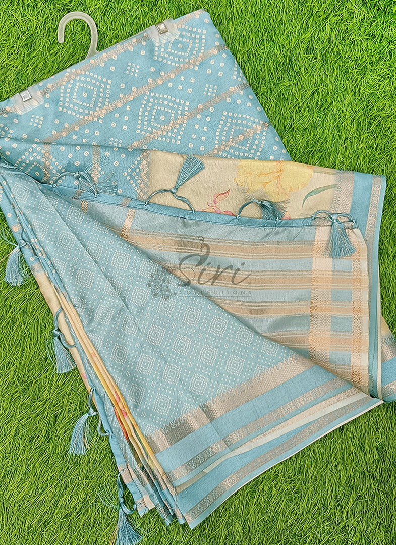 Lovely Digital Print Soft Silk Saree