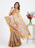 Load image into Gallery viewer, Beautiful Digital Print Fancy Tussar Saree in Kalamkari Design