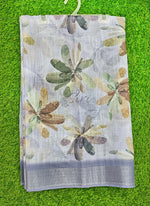 Load image into Gallery viewer, Lovely Digital Print Linen Saree