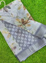 Load image into Gallery viewer, Lovely Digital Print Linen Saree
