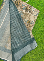 Load image into Gallery viewer, Lovely Digital Print Linen Saree