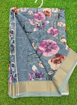 Load image into Gallery viewer, Lovely Digital Print Linen Jute Saree