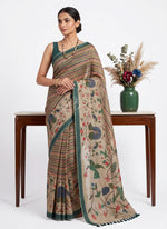 Load image into Gallery viewer, Lovely Digital Print Chanderi Saree