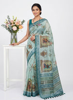 Load image into Gallery viewer, Lovely Digital Print Chanderi Saree