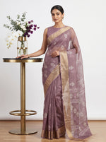 Load image into Gallery viewer, Lovely Printed Soft Organza Saree in Checks Design