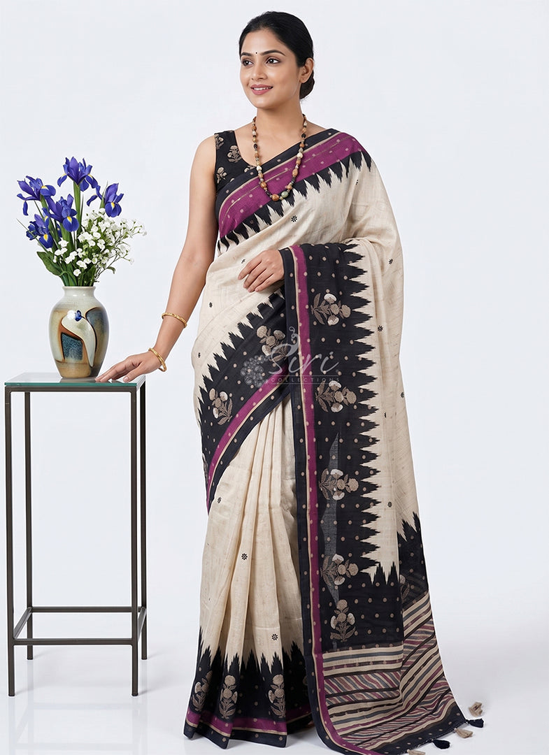 Siri Collections Premium Digital Printed Bhagalpur Silk Saree