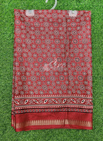 Load image into Gallery viewer, Latest Fancy Silk Saree in Ajrakh Print