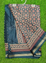 Load image into Gallery viewer, Latest Fancy Silk Saree in Ajrakh Print