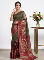 Load image into Gallery viewer, Siri Collections Premium Digital Printed Bhagalpur Silk Saree