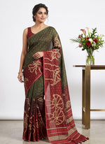 Load image into Gallery viewer, Siri Collections Premium Digital Printed Bhagalpur Silk Saree