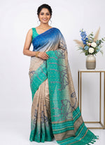 Load image into Gallery viewer, Siri Collections Premium Digital Printed Bhagalpur Silk Saree