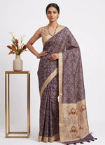 Load image into Gallery viewer, Siri Collections Designer Digital Print Semi Tussar Saree with Blouse