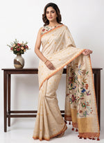 Load image into Gallery viewer, Siri Collections Premium Digital Printed Bhagalpur Silk Saree
