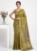 Load image into Gallery viewer, Siri Collections Premium Digital Printed Bhagalpur Silk Saree