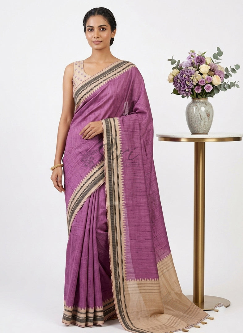 Siri Collections Premium Digital Print Tussar Silk Saree