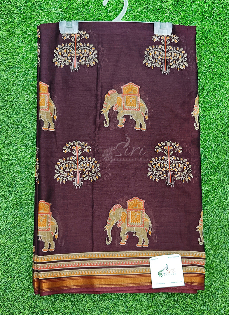 Siri Collections Soft Viscose Chanderi Saree