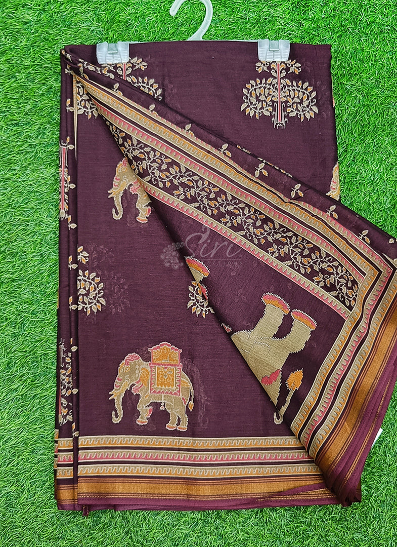 Siri Collections Soft Viscose Chanderi Saree
