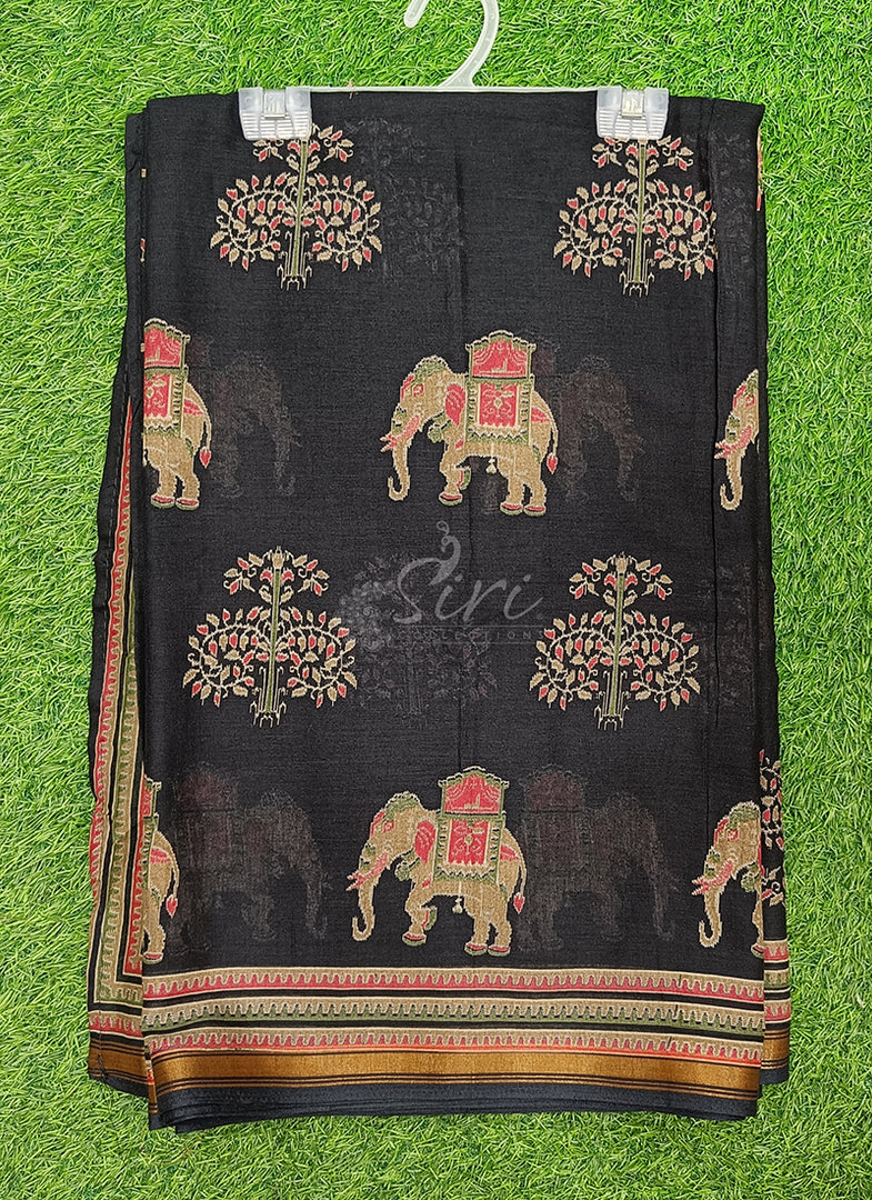 Siri Collections Soft Viscose Chanderi Saree
