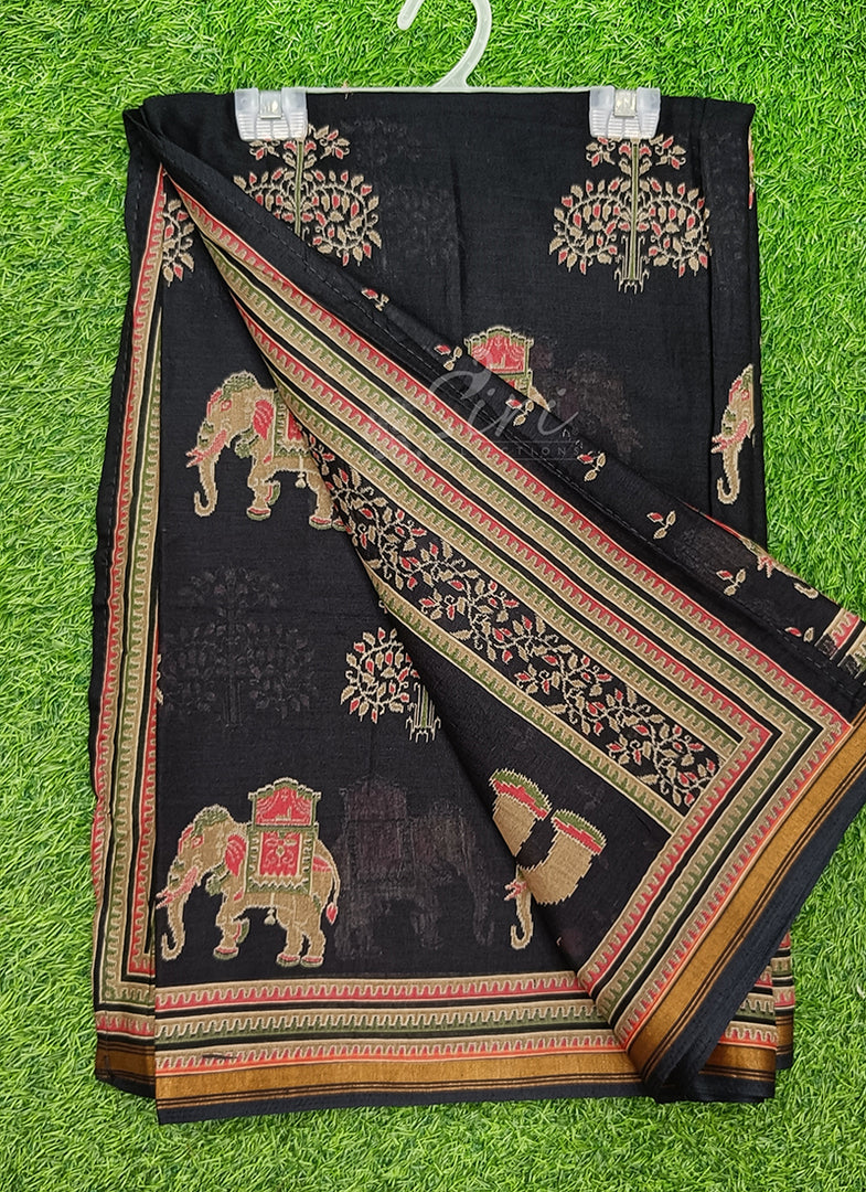 Siri Collections Soft Viscose Chanderi Saree