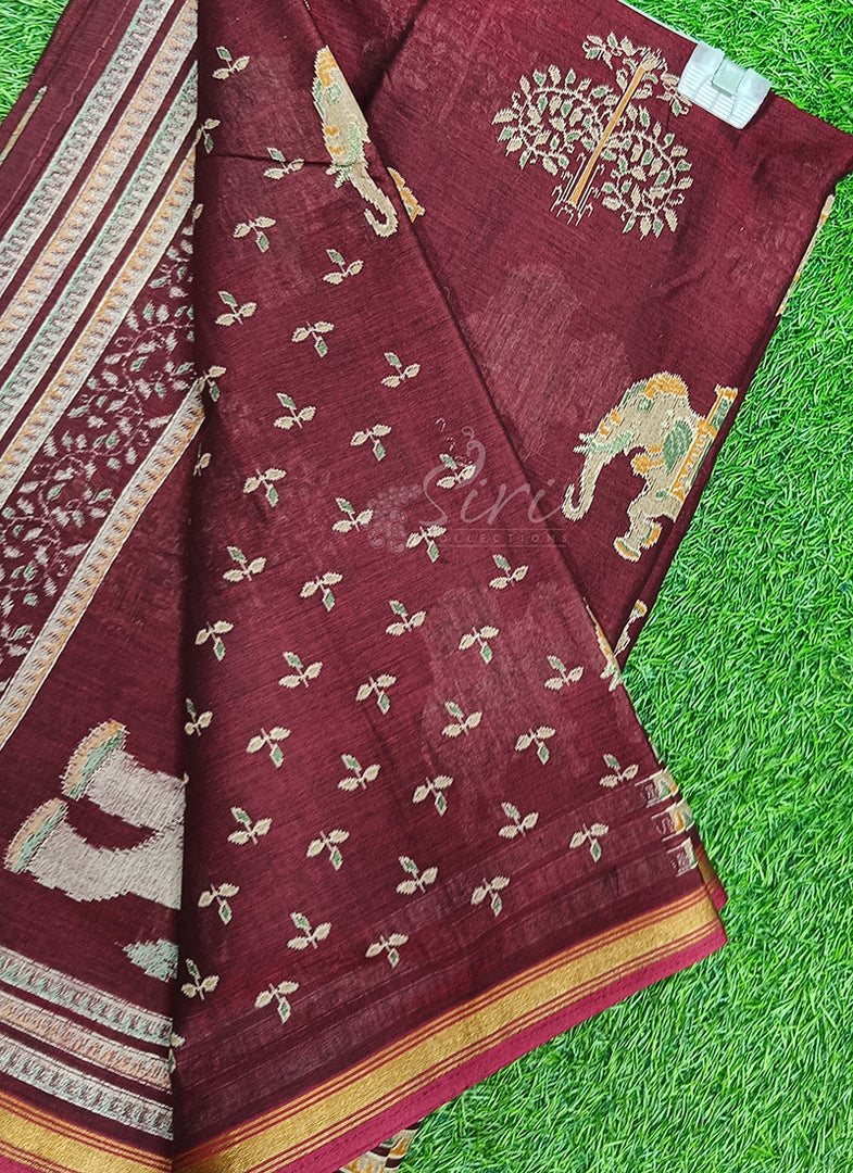Siri Collections Soft Viscose Chanderi Saree