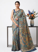Load image into Gallery viewer, Siri Collections Premium Digital Printed Bhagalpur Silk Saree