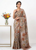 Load image into Gallery viewer, Siri Collections Premium Digital Printed Bhagalpur Silk Saree