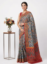 Load image into Gallery viewer, Siri Collections Premium Digital Printed Bhagalpur Silk Saree