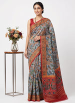 Load image into Gallery viewer, Siri Collections Premium Digital Printed Bhagalpur Silk Saree
