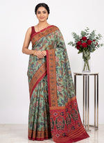 Load image into Gallery viewer, Siri Collections Premium Digital Printed Bhagalpur Silk Saree