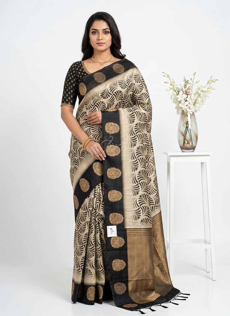 Siri Collections Premium Digital Printed Raw Silk Saree