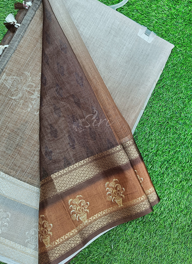 Siri Collections Digital Print Supernet Kota Saree