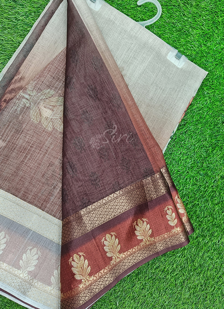 Siri Collections Digital Print Supernet Kota Saree