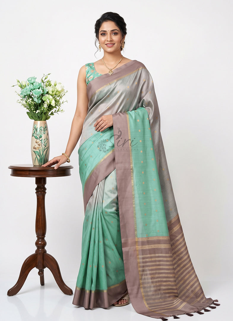 Designer Digital Print Shaded Fancy Silk Saree